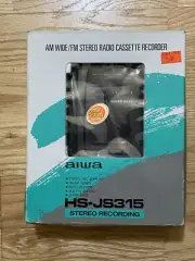RARE AIWA HS-JS315 RADIO/CASSETTE W/ AUTO REVERSE WALKMAN BRAND NEW/MINT VINTAGE