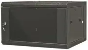 4RU Wall Mount Swing Data Cabinet, 600 mm Depth, Black