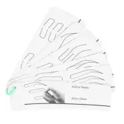 Microblading Eyebrow Practice Stencils Tool Eyebrow Drawing Paper Template Mold