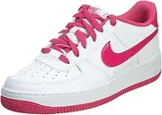 [Nike] Girl's Air Force 1 Basktetball Shoes (GS) White/Hot Pink 5.5Y
