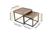 Vibe Geeks Modern Irregular Drop-shaped Coffee Table Set