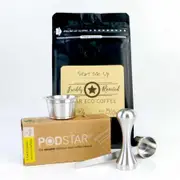 Pod Star Gift Set - Aldi Expressi/Caffitaly (coffee, 1 x capsule, tamper, scoop)