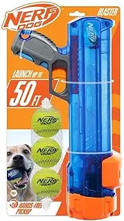 NERF 4791 Tennis Ball Blaster Ball Launcher Gift Set, Translucent