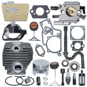 52mm Cylinder Piston Carburetor Ignition Coil Kit For Stihl 038 MS380 Chainsaw