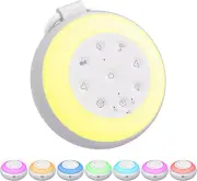 White Noise Sound Machine for Baby Sleeping, White Noise Machine with 7 Colors N