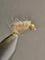 2 Flies, Size 12, BH HARES EAR SCUD Nymph Fly Fishing Flies