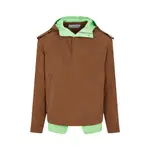 [Dior Homme] Dior Homme-Coffee Brown Hooded Anorak-Uomo 50 IT