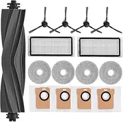 VAIJSAJM LUZMQ 15-Piece Replacement Parts Kit - for Dreame L20 Ultra and L30 Ultra Robot Vacuums - Includes 1 Main Brush, 4 Side Brushes, 2 Filters, 4 Cloths and 4 dust Bags