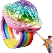 mivceklw Light Up Bracelet - Wearable Disco Lights,USB Charging with Suction Cup Portable LED Bracelets Lamp for Room Decoration Car Party for Women and Men
