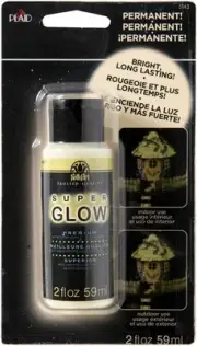 FolkArt Super Glow Acrylic Glow-In-The-Dark Paint Carded 2oz-Green FA5143