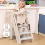 Enliansgo Kids Step Stool Toddler Step Stool for Bathroom Sink,Adjustable 3 S...