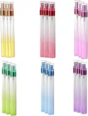OFFIGAM 18pcs 10ml Glass Perfume Bottles Set Leakproof Mini Spray Bottles for Travel Home