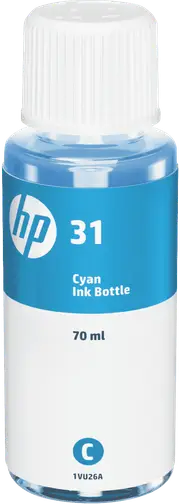 HP 31 70ml Cyan Original Ink Bottle