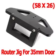 Black Surface anodized Router Jig 58 X 26 For 35mm Door Aluminum Router Jig