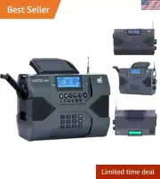 Emergency Radio Voyager Max KA900 Digital Solar Dynamo Crank Wind Up AM/FM/SW...