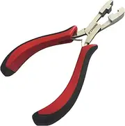 MIRACLE Fusion Bond Crusher Tools – Keratin Hair Extensions Flat Tip Pre-Bonded Pliers & Professional Hair Loop Styling Tool 5.5 Inch (U Shape)