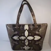 Brahmin Medium Asher Elmwood Palazzo Genuine Leather Tote NWT