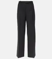 [The Row] The Row Banew virgin wool wide-leg pants AU 14 black