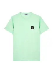 Stone Island Kids Logo Cotton T-shirt (10-12 Years) - Green Mint - 10 Years 10 years
