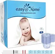 Easy@Home Ovulation Test Strips, 100 Pack Fertility Tests, Ovulation Predictor Kit, FSA Eligible, Powered by Premom Ovulation Predictor iOS and Android App, EZW2-S-100