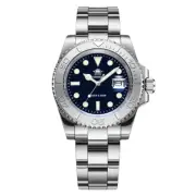 Men's Luminous Analog Quartz Watch -20 Bar Waterproof Stainless Steel Dive Watch