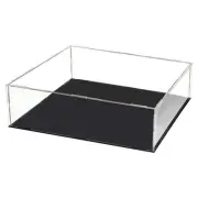11.8x9.8x3.9inch Acrylic Clear Display Box Dustproof Showcase Cube Collectibles