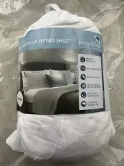 Brolly Sheets Waterproof Fitted Sheet Double (138 x 190 x 35cm) White BNIB