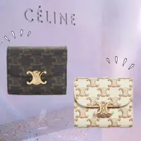 在飛比找PopChill優惠-[二手] ️CELINE Triumph凱旋門Logo帆布老