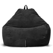 85x105CM Lazy Bean Bag Cover Seat Chair Indoor Corduroy Home Black