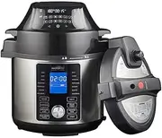 MASTERPRO Ultimate All-in-One Multi Cooker and Airfryer Ultimate All-in-One Multi Cooker and Airfryer, Stainless Steel/Black, MPMULTIPRO