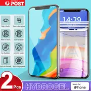 2 Pack Hydrogel Screen Protector For IPhone 16 15 14 13 12 11 Pro Max Plus X XR