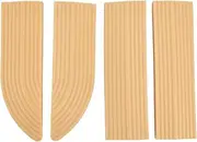 Pack of 4 Robot Vacuum Cleaner Ramp Accessories Adjustable Universal Threshold Ramps for Electric Scooters Wheelchairs (Beige)