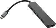SECFOU USB 5-in-1 Adapter Type-c Docking Station 87w Pd USB 3.0 Expansion for Laptop