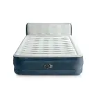 Intex Air Mattress Inflatable QUEEN 18" Pillow Top Electric Pump and Headboard