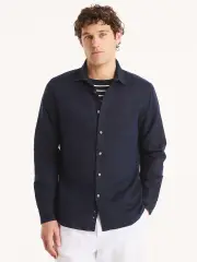 Long Sleeve Linen Deck Shirt