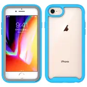 MCC Shockproof Bumper Case iPhone SE 2020 2nd Gen Clear Back Cover Apple [Sky Blue]