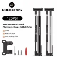 在飛比找蝦皮商城優惠-Rockbros 氣泵帶儀表 120 PSI 鋁合金腳踏充氣