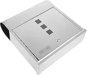 NUOBESTY Outdoor Locking Mailbox Wall Mount Letter Box for Secure Mail Storage Versatile Use for Envelopes and Correspondence