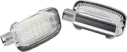 Pexorin 2Pcs LED Make Up Mirror Lamp Footwell Light CANbus, for Mercedes-Benz, for R230 W204 W212 W207 W221 W216 W251 W164 W463 X164 X204 C197 Luggage Compartment Footwell Light