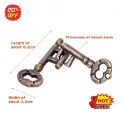 Chinese Intelligence Toys Brain Teaser Game Kid Adults Puzzle Untie Key Lock New