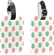 [WOSHJIUK] Luggage Tags,2 Pack Labels Suitcase Tags,Color line Ball,Luggage Tags Privacy Protection Travel Bag Tag