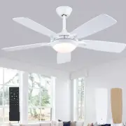 Ceiling Fans with Lights and Remote, 46 Inch Modern Ceiling Fan with Light, W...