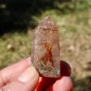 1.9in Rutile Quartz Crystal Tower, Spiritual Growth, Harmony, Chakra Balancing,