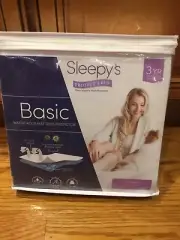 SLEEPYS Basic Protect-A-Bed Queen Mattress Protector Allergen Waterproof NIP