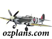 WW2 Supermarine Spitfire MK IX 65" WS PRINTED RC MODEL AIRPLANE PLANS TEMPLATES
