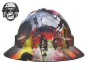 Custom Hydrographic Safety Hard Hat LEST WE FORGET PRO CHOICE WIDE BRIM