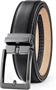 Men'S Belt,Ratchet Dress Belt with Automatic Buckle Brown/Black-Trim to Fit-35Mm
