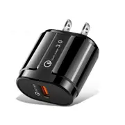 2PCS Quick Charge QC 3.0 Fast USB Charger Wall Charging Adapter for IPhone Samsung BLACK COLOR