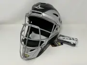 All-Star Catcher's Helmet MVP2510 Youth Size 6 1/4-7 Baseball Black Silver NEW