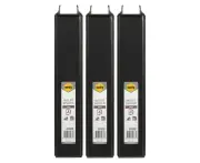 3x Marbig Clearview 3 D-Ring Insert Binder A4 File 38mm Document Organiser Black